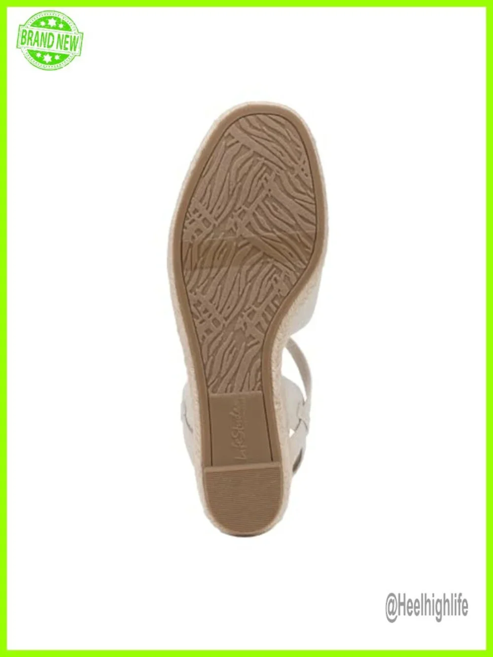 LifeStride Pilar Espadrille Wedge Sandals Fabric Upper Slip On Comfort Shoes